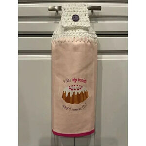 Crochet Top Kitchen Towel- I Like Big Bundts and I Cannot Lie!